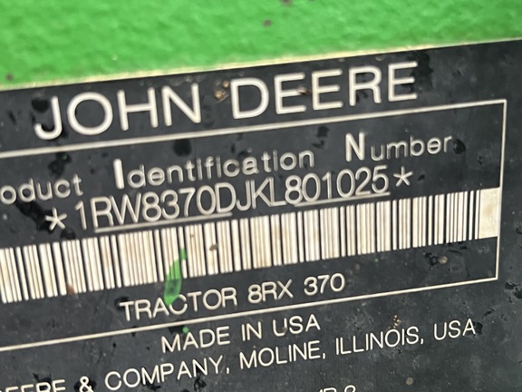Photo of 2020 John Deere 8RX 370