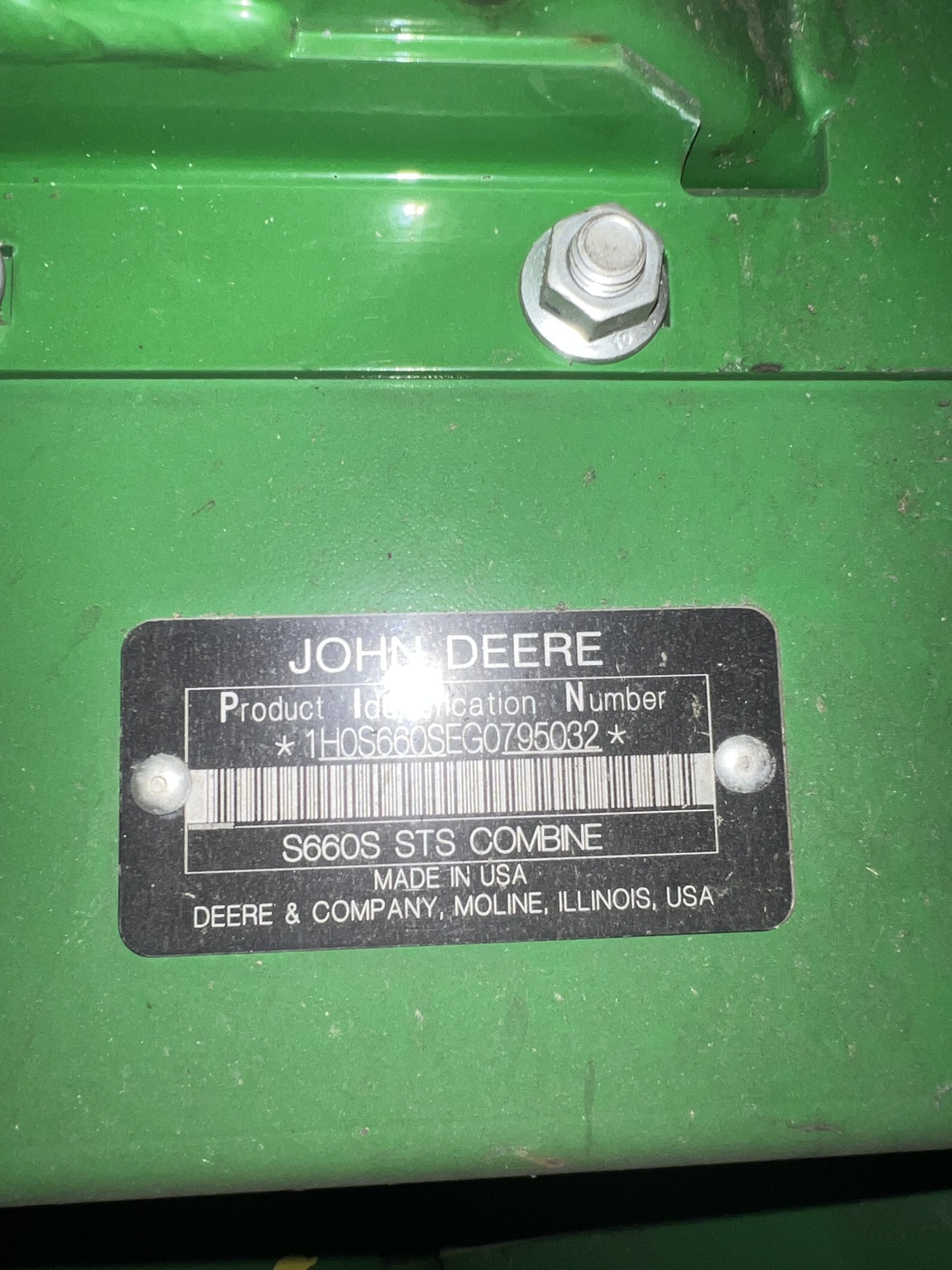 2017 John Deere S660 Image 9