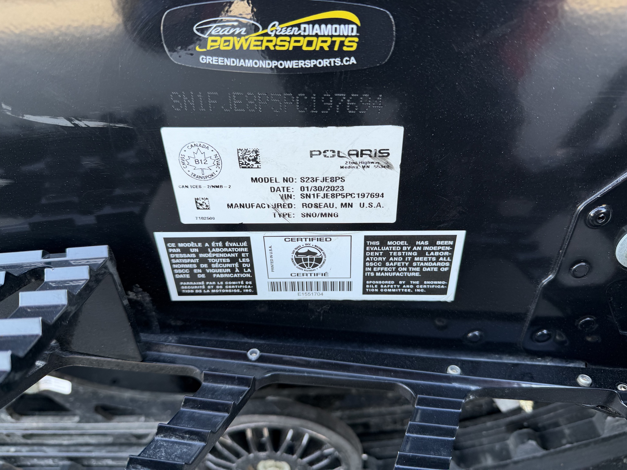 2023 Polaris Titan Adventure 800 155 ES Image 13