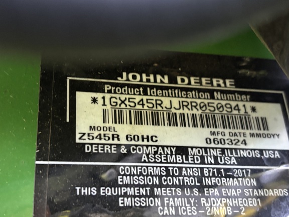 Used 2024 John Deere Z545R Zero Turn Mowers at Koenig Equipment in Tipp City, OH - Photo17