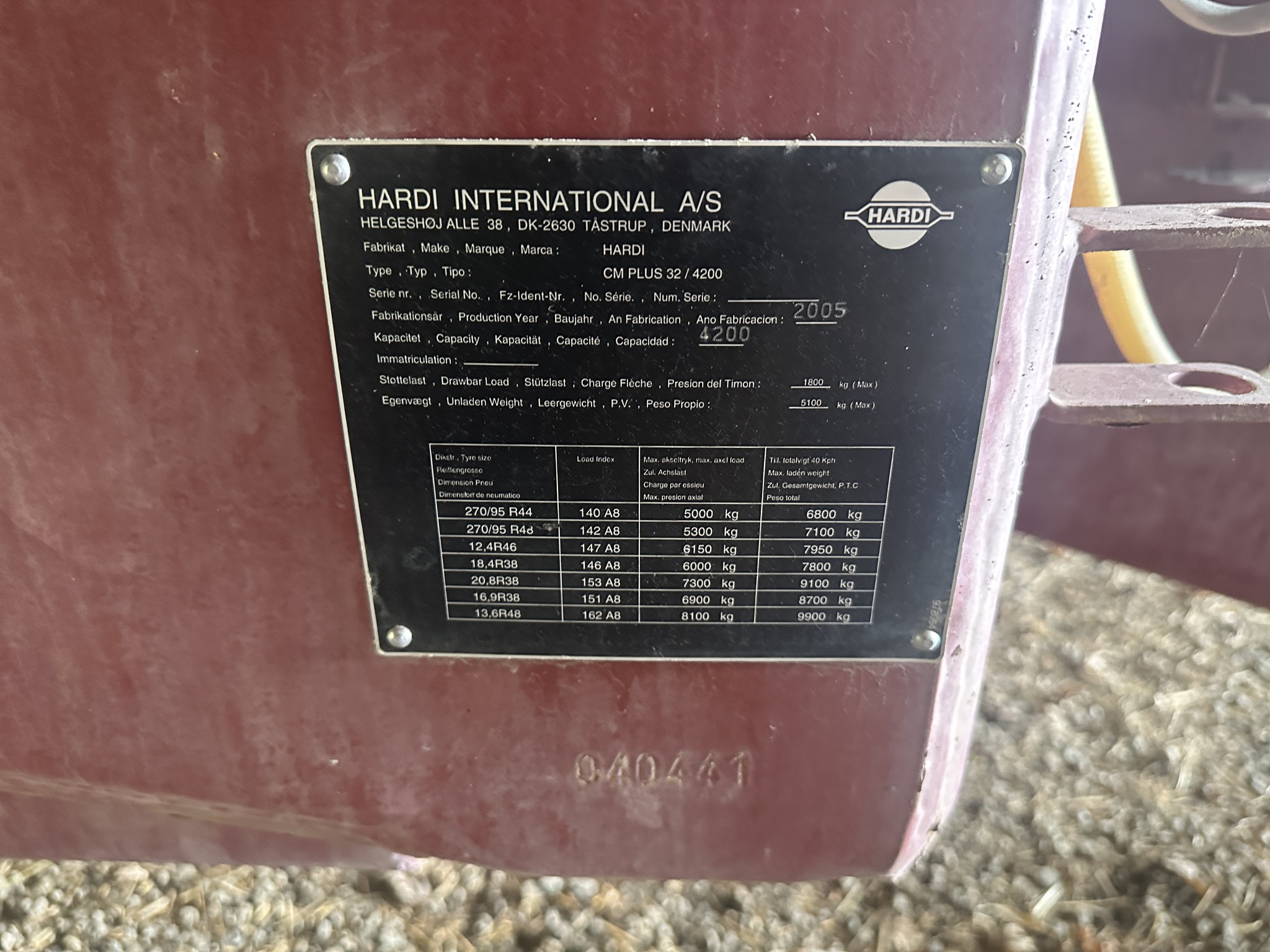 2012 Hardi Commander 1200 Image 7