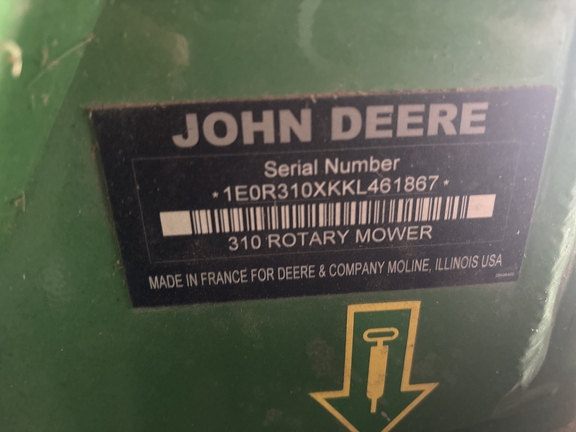 Used 2020 John Deere R310 Hay Mowers Mounted at Koenig Equipment in Greenville, OH - Photo7