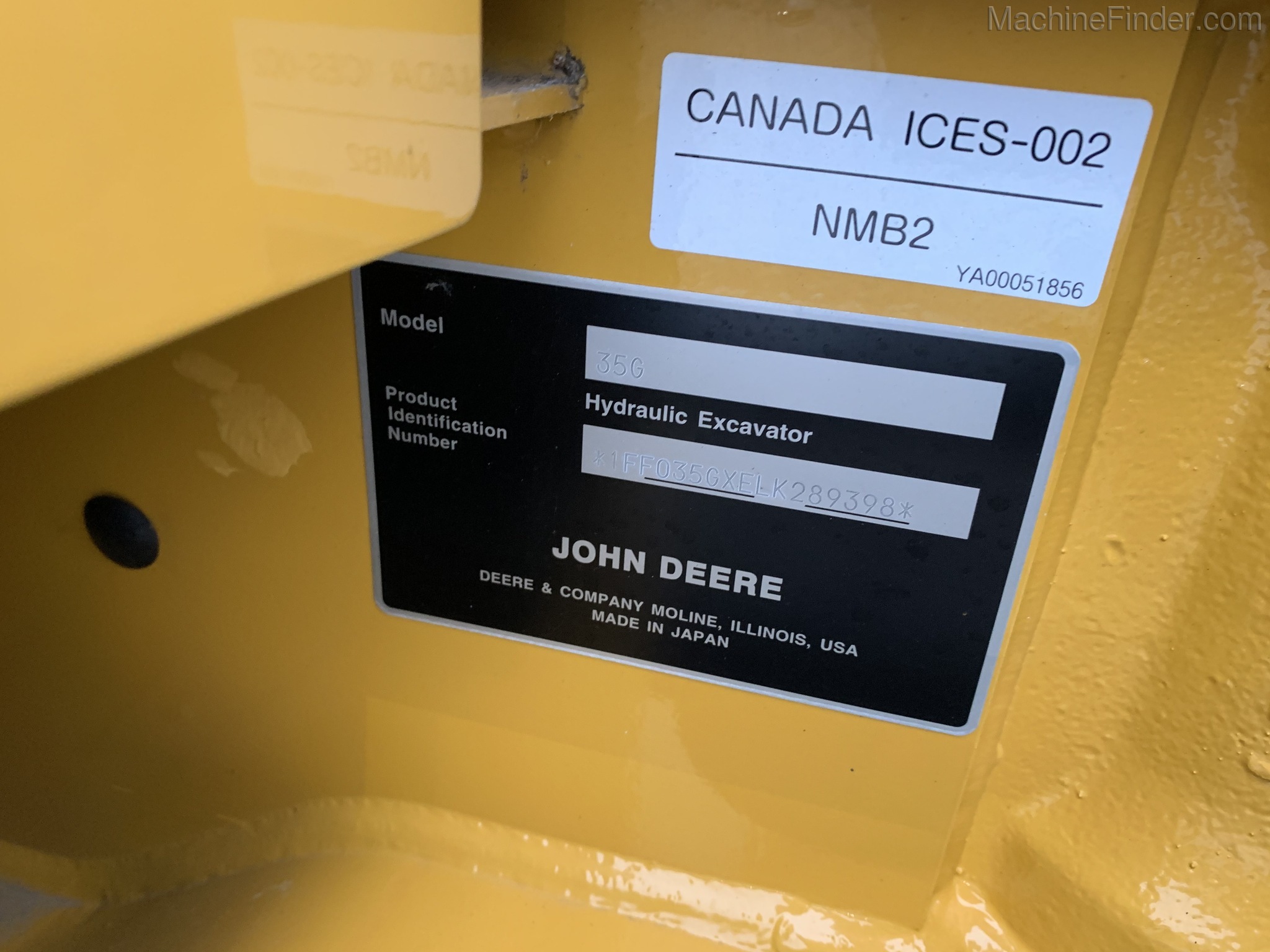 2020 John Deere 35G Image 7