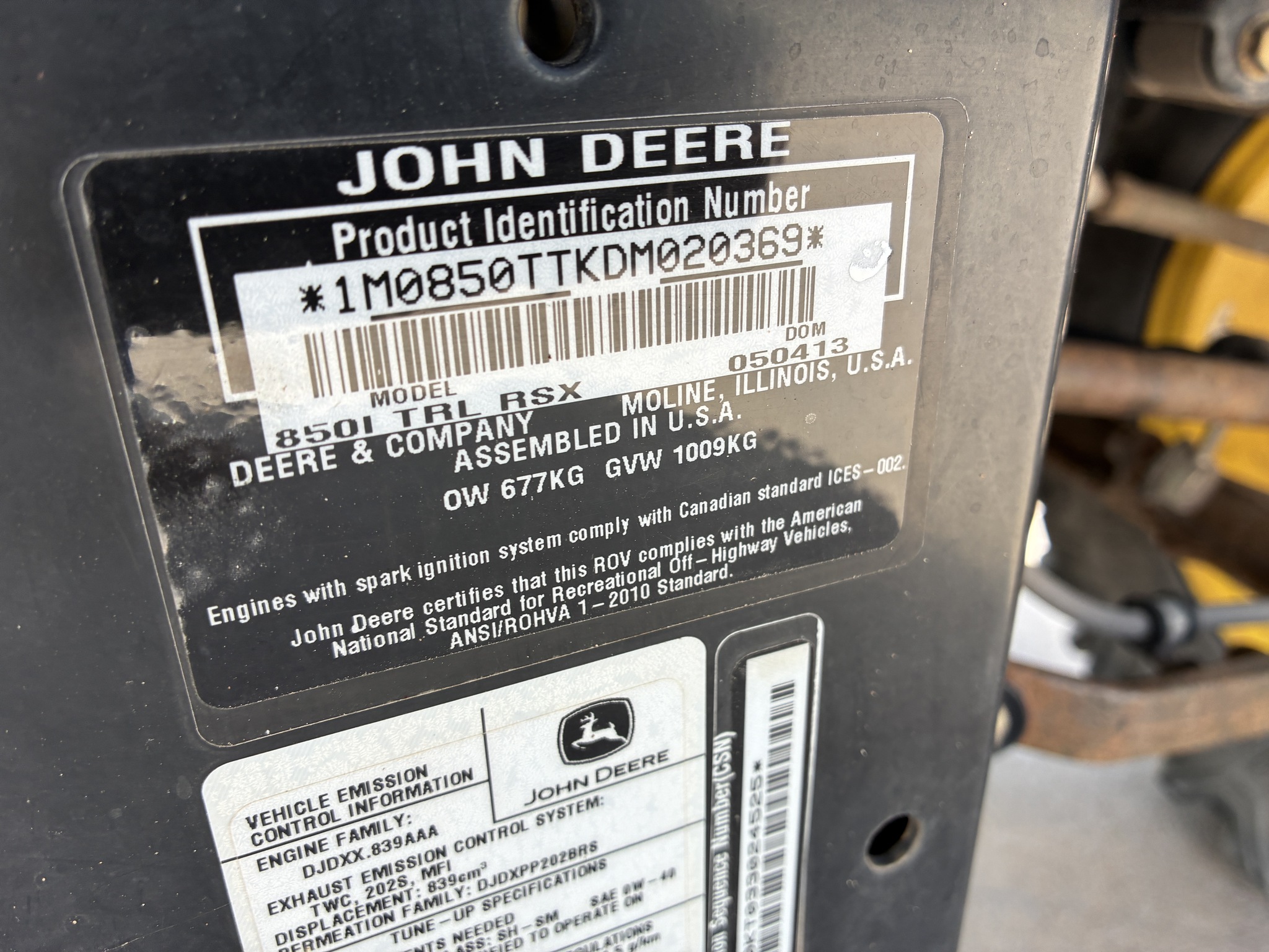 2013 John Deere RSX 850I Image 25