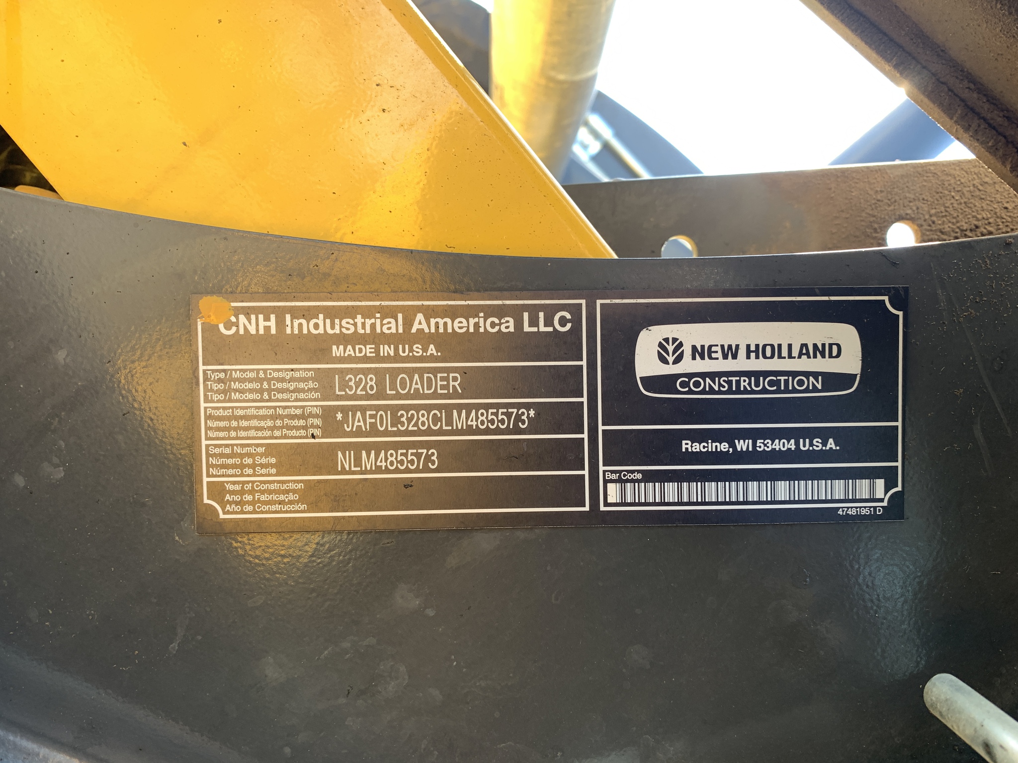 2021 New Holland L328 Image 13