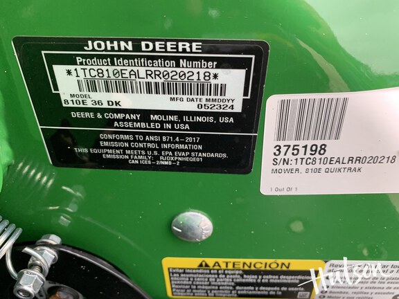Photo of 2024 John Deere Q810E