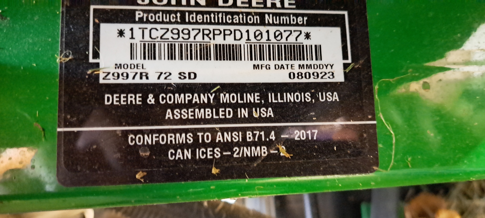 2023 John Deere Z997R Image 16