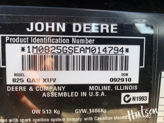 Photo of 2011 John Deere XUV 825I GREEN