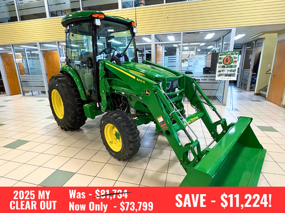  John Deere 4044R Cab Tractor + Loader