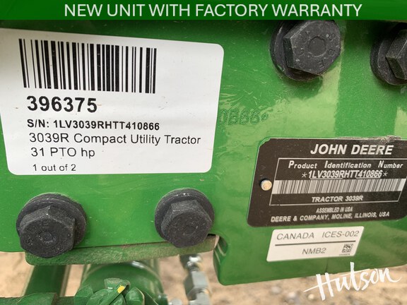 Photo of 2026 John Deere 3039R