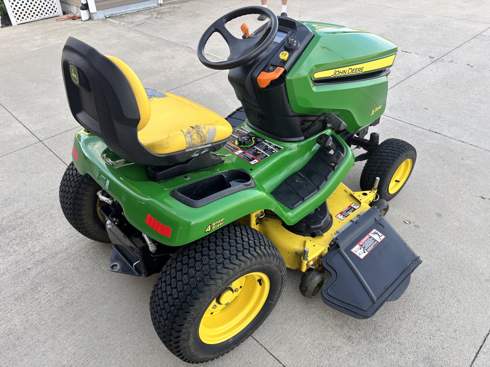 Used 2017 John Deere X394 Lawn & Garden Tractors at Koenig Equipment in Botkins, OH - PhotoXL3