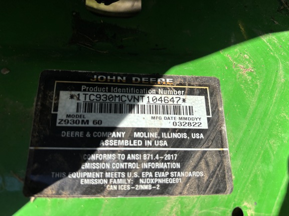 Used 2022 John Deere Z930M Zero Turn Mowers at Koenig Equipment in Richmond, IN - Photo9