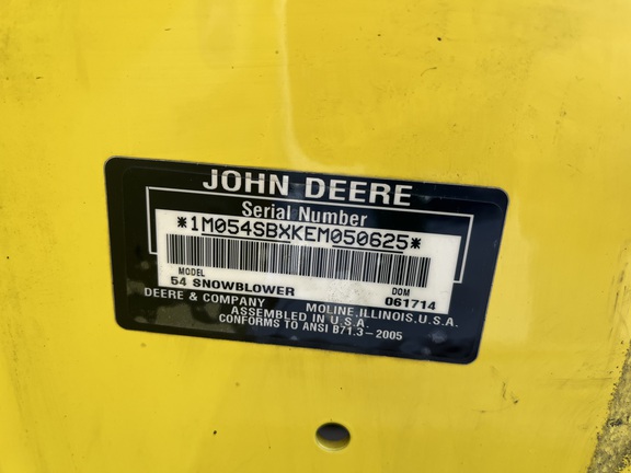2014 John Deere 54 Used Equipment
