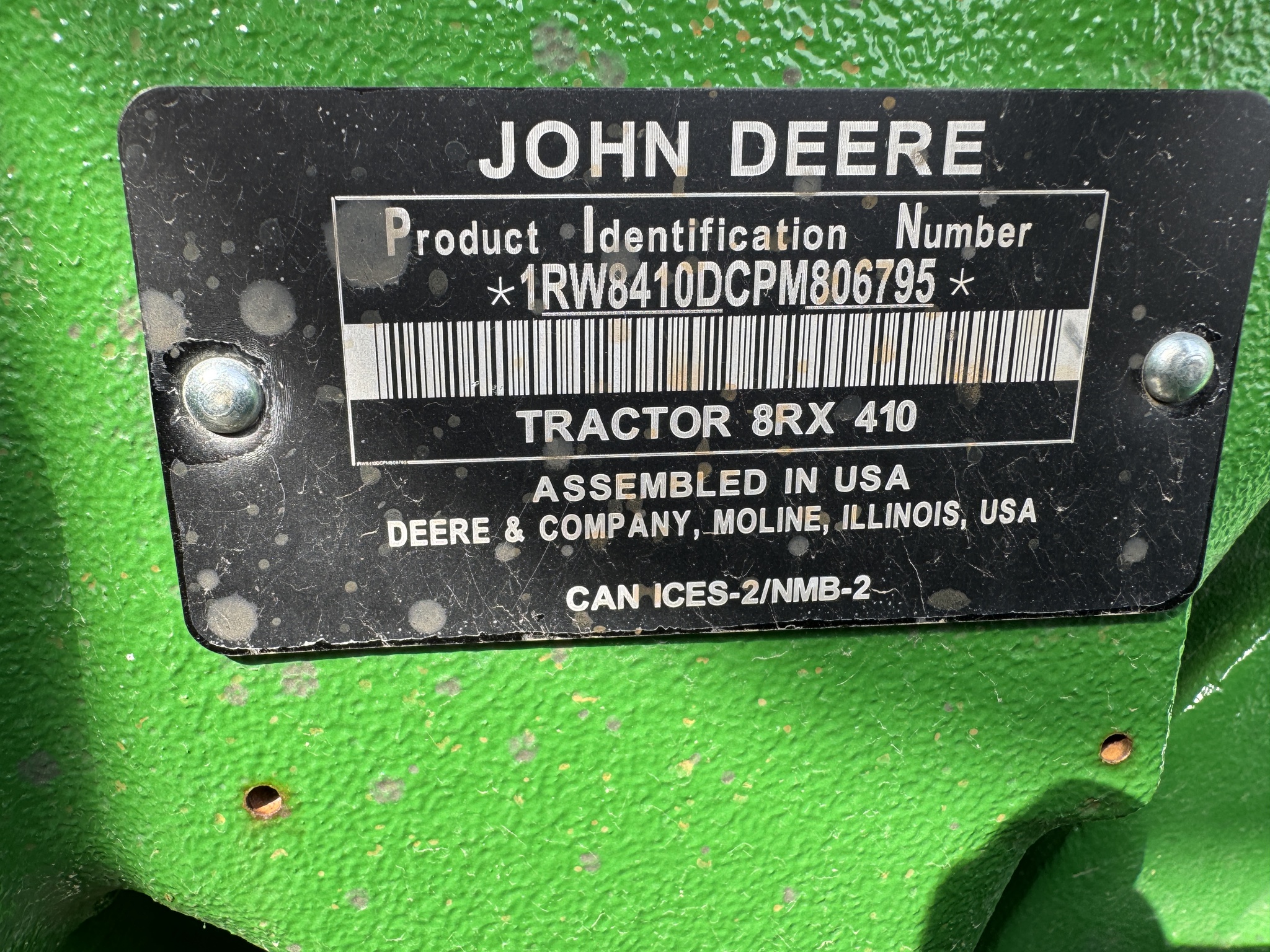  2023 John Deere 8RX 410 at Heritage Tractor in Pontiac, IL