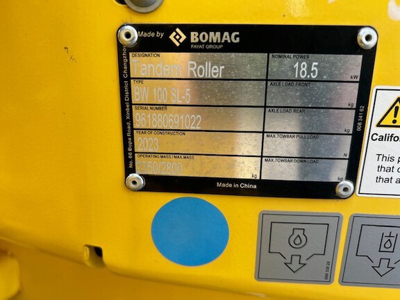 2023 Bomag BW100 SL-5