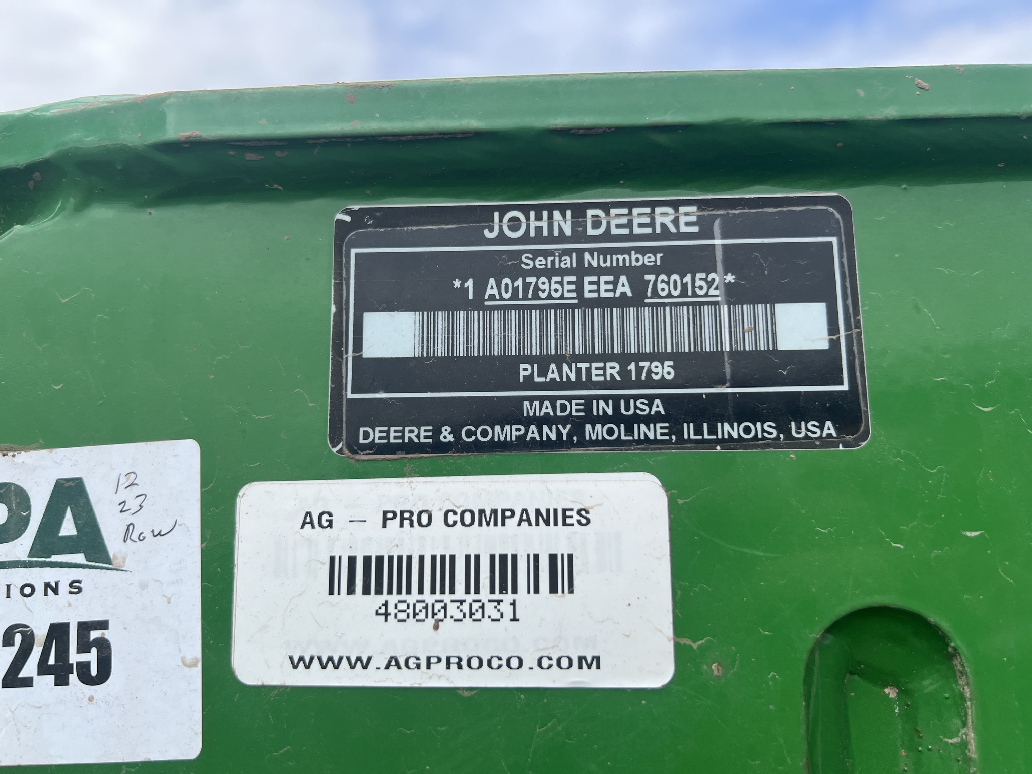 2015 John Deere 1795 Image 8
