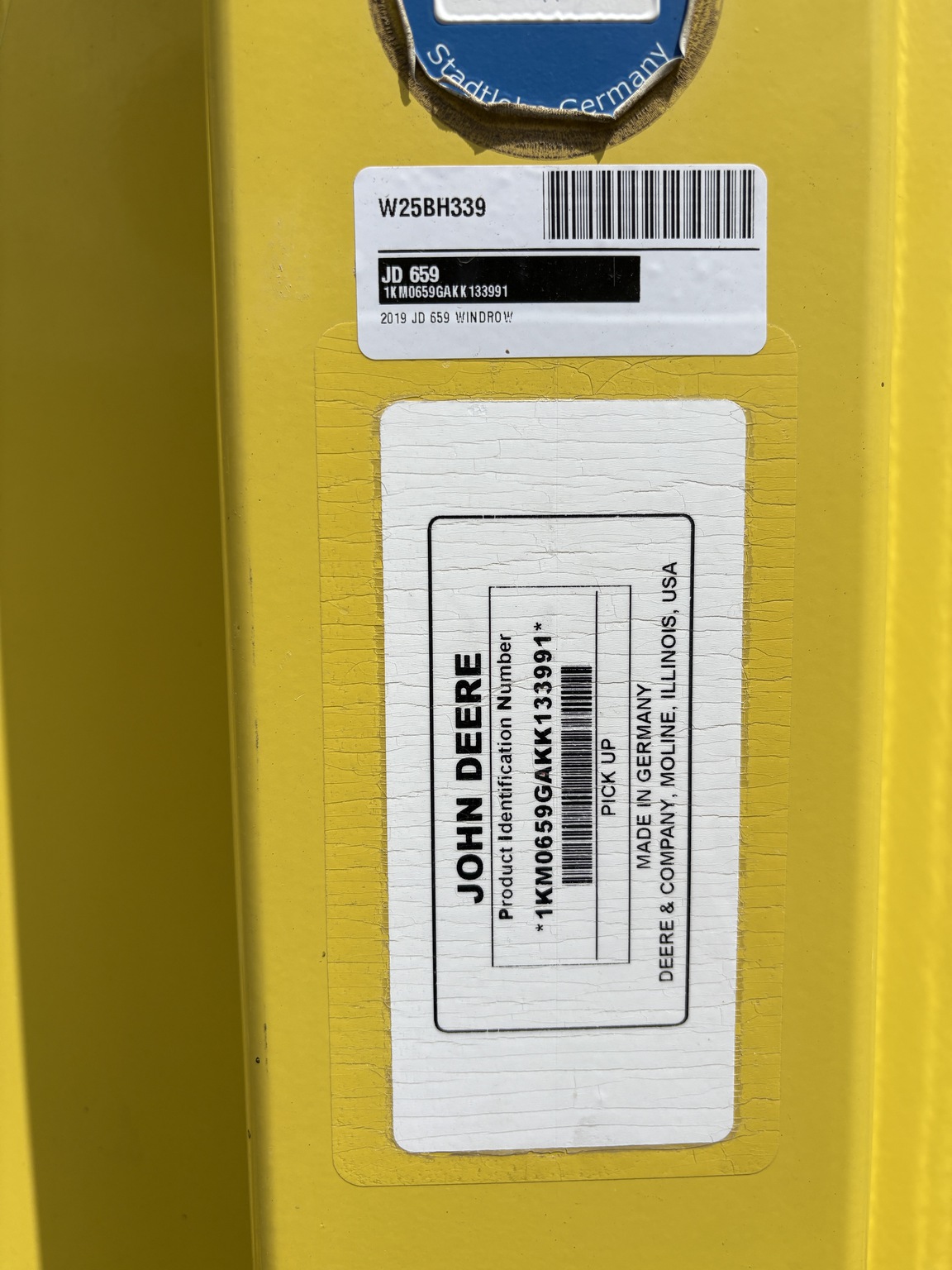 2019 John Deere 659 Image 8