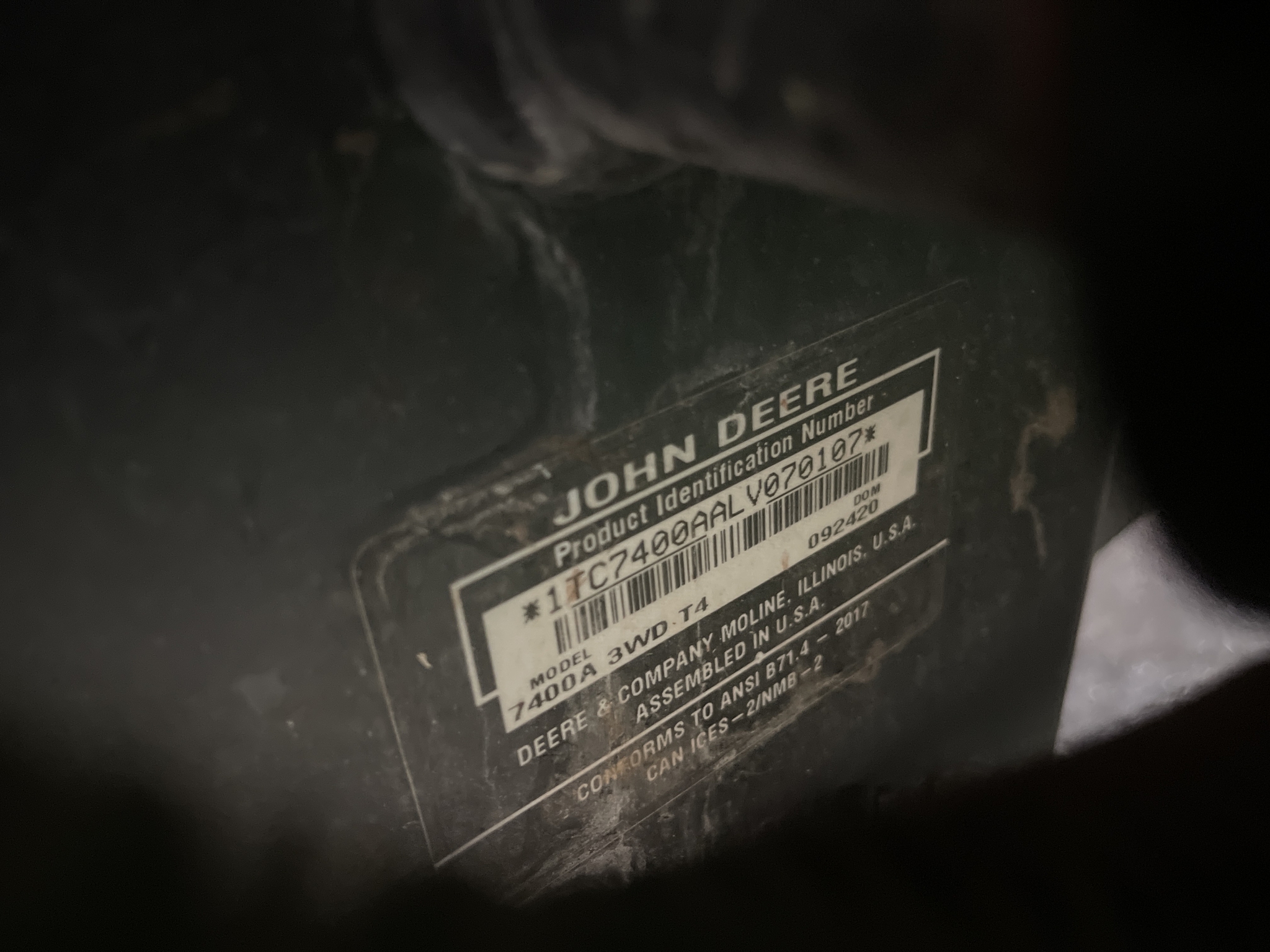 2021 John Deere 7400A Image 16