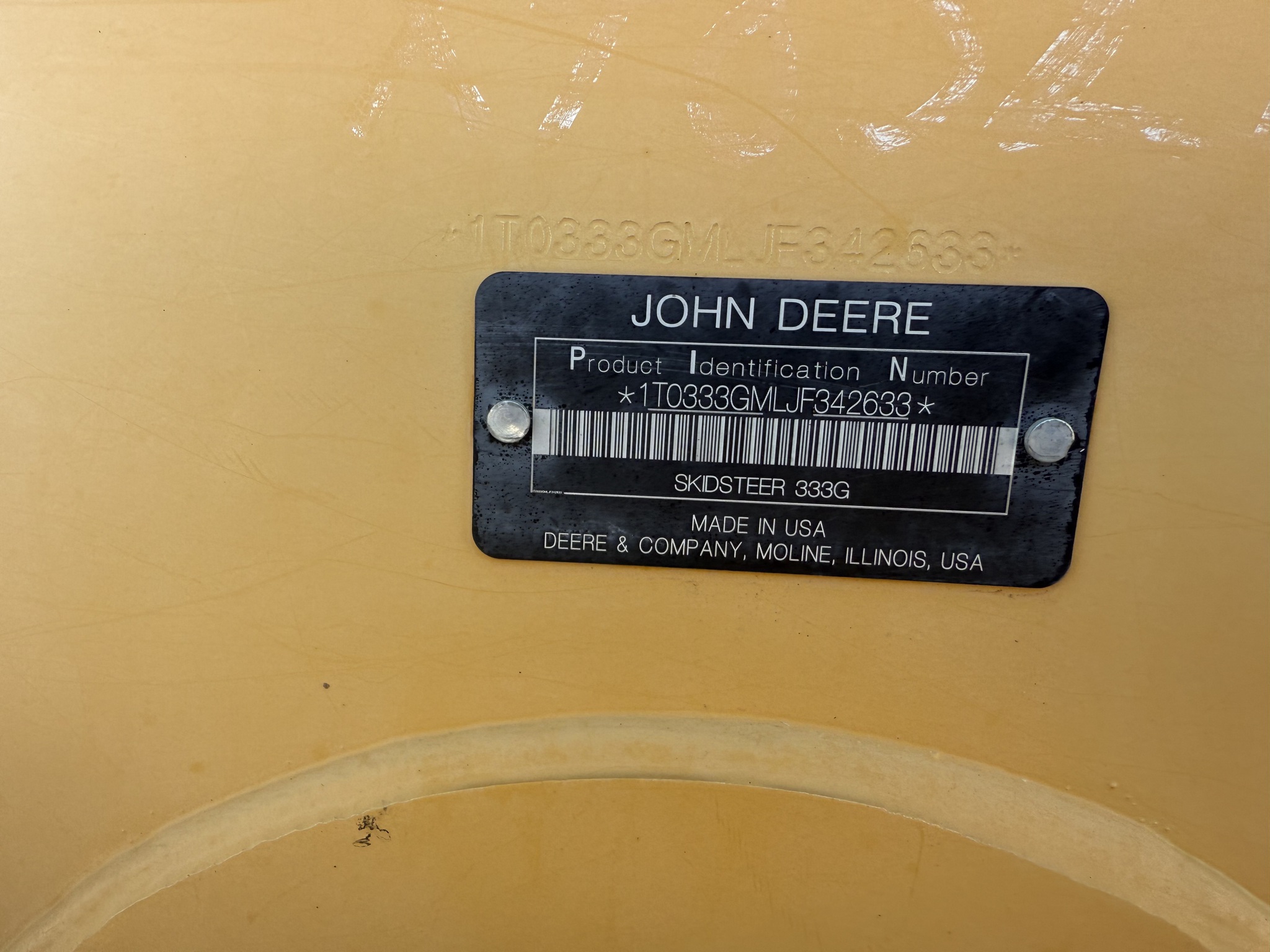 2019 John Deere 333G Image 20