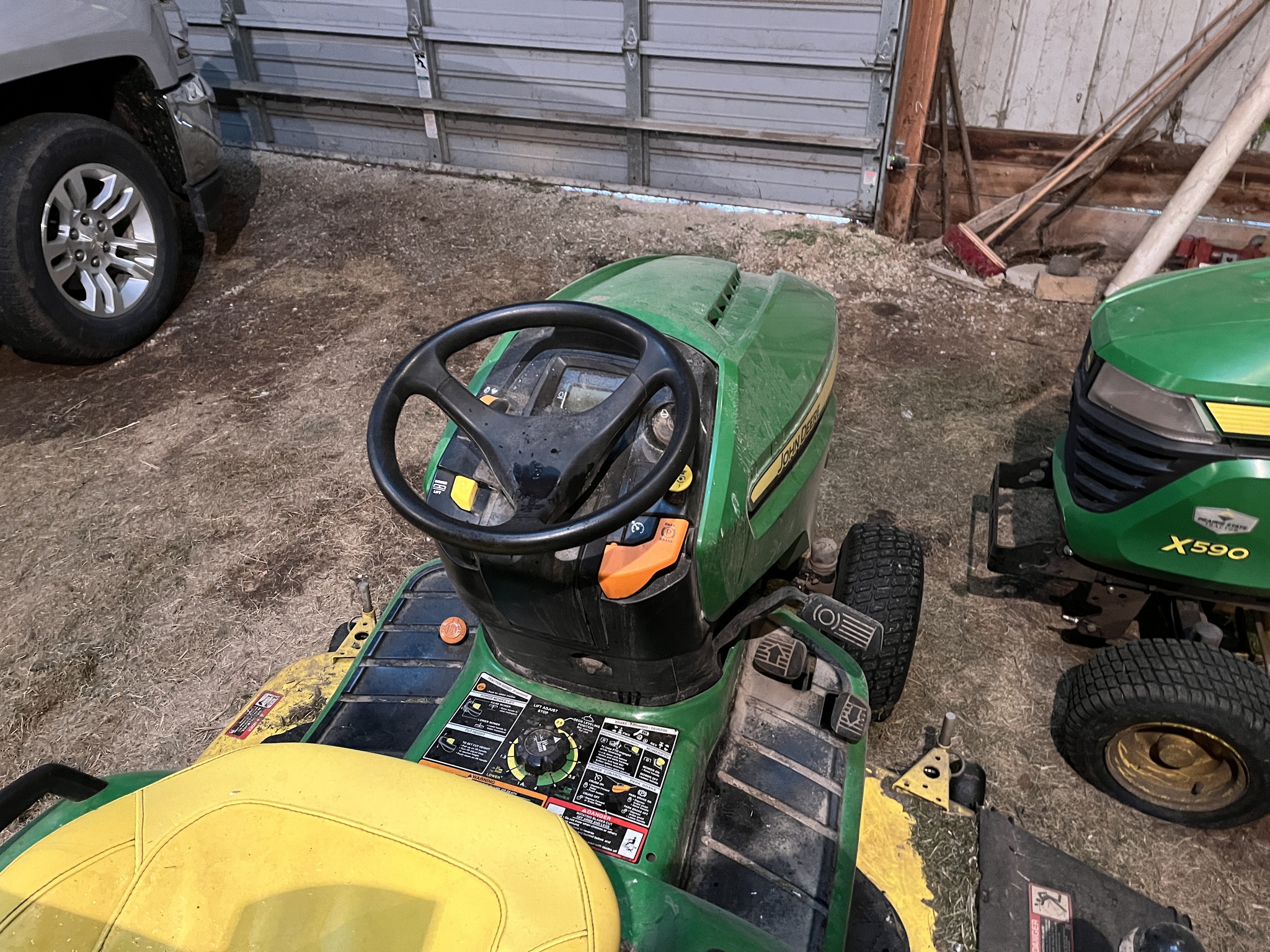  2021 John Deere X590 at Heritage Tractor in Dixon, IL