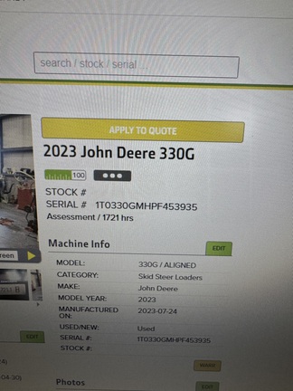 2023 John Deere 330G - Photo7