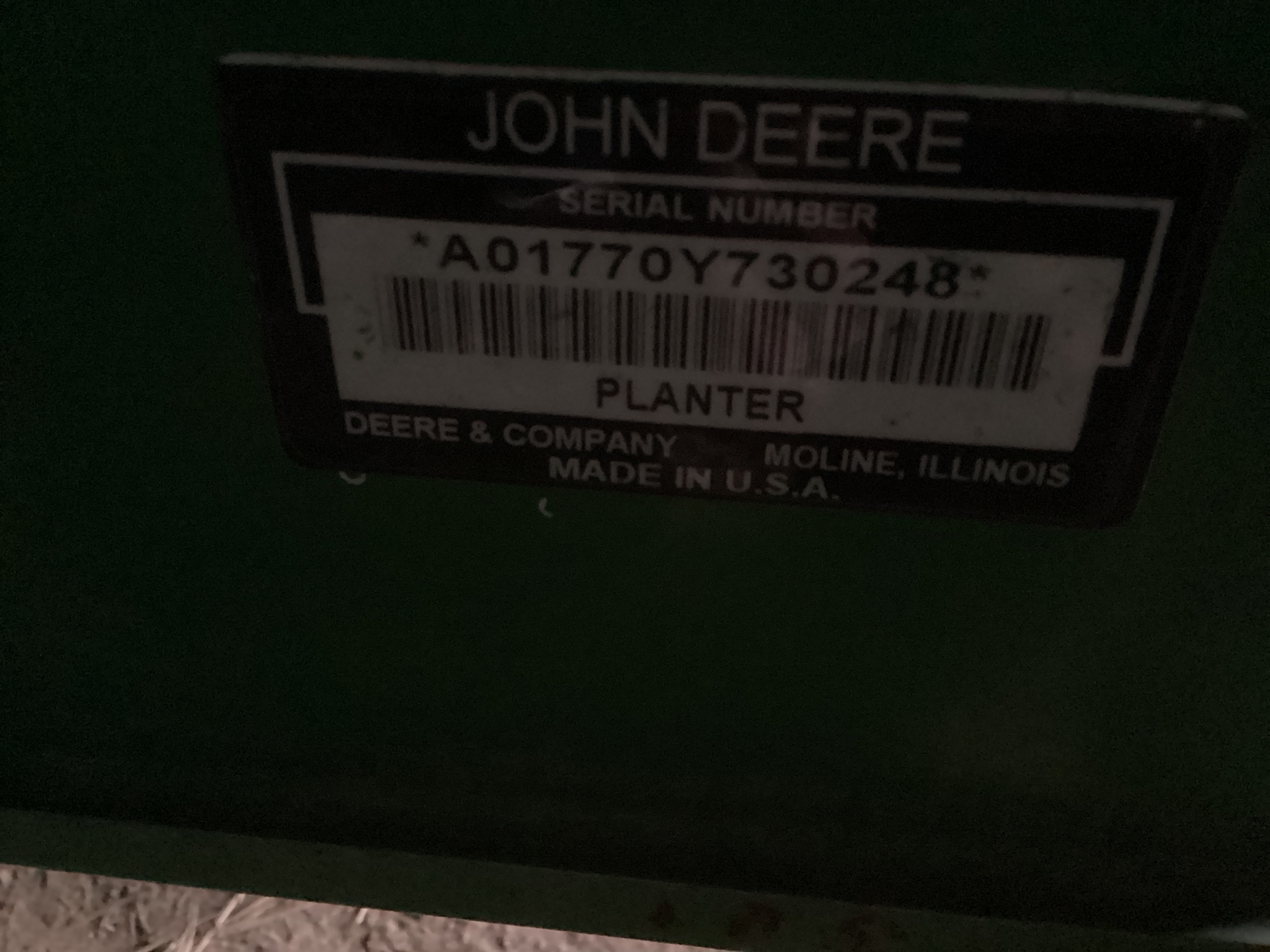 2009 John Deere 1770NT Image 2