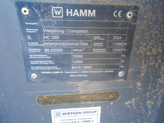 2024 Hamm HC100I