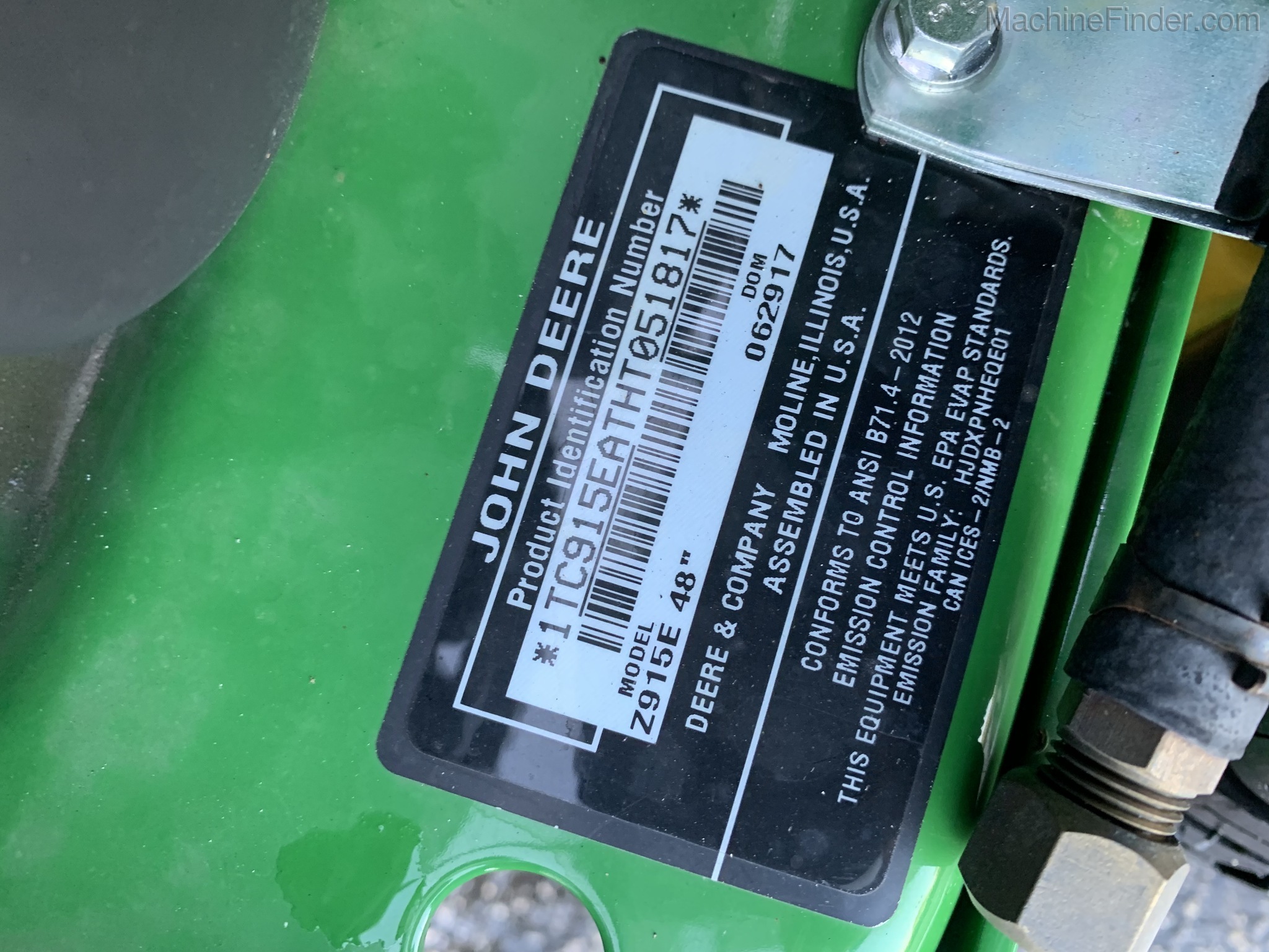 2017 John Deere Z915E Image 7