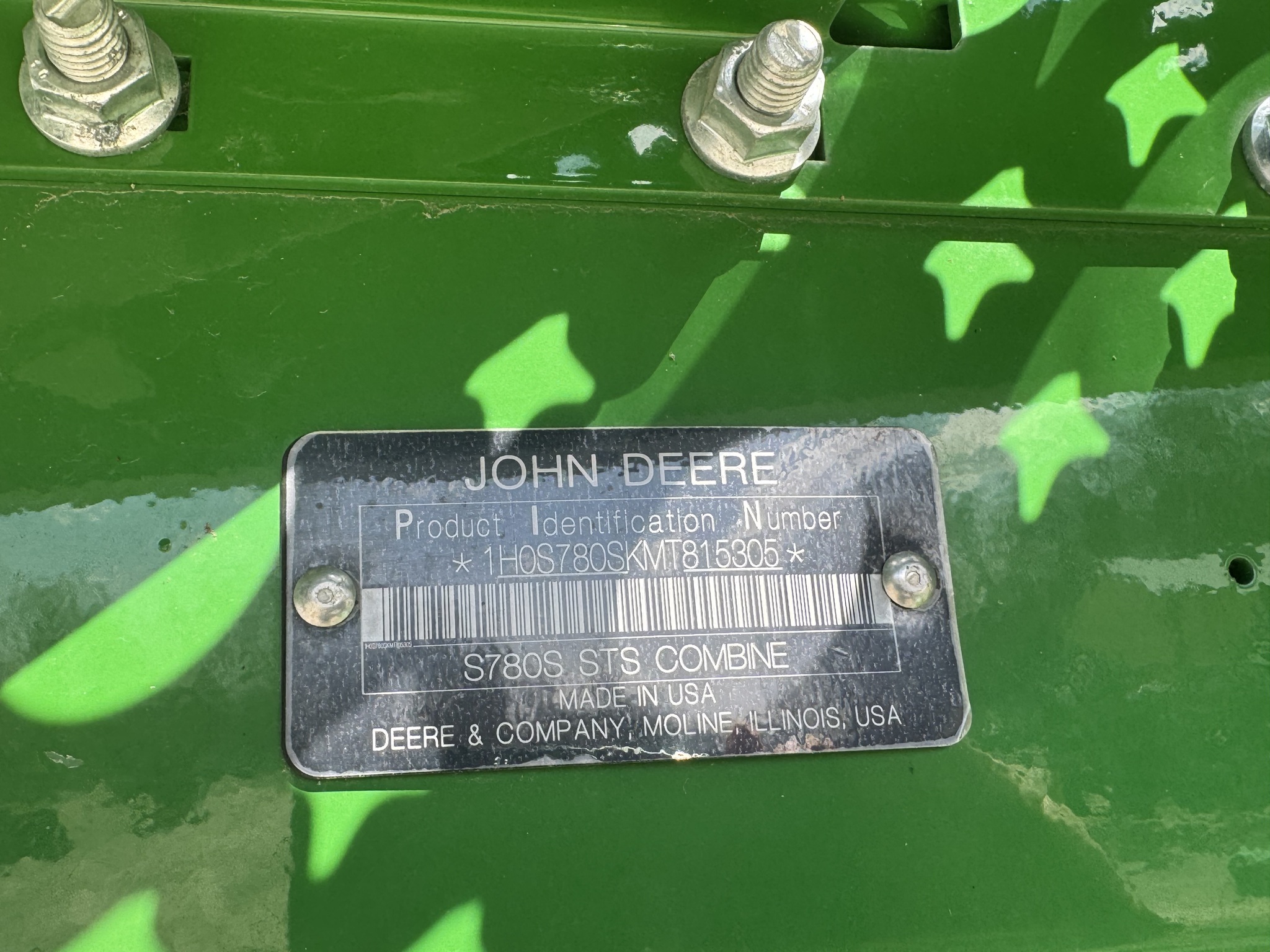2021 John Deere S780 Image 27