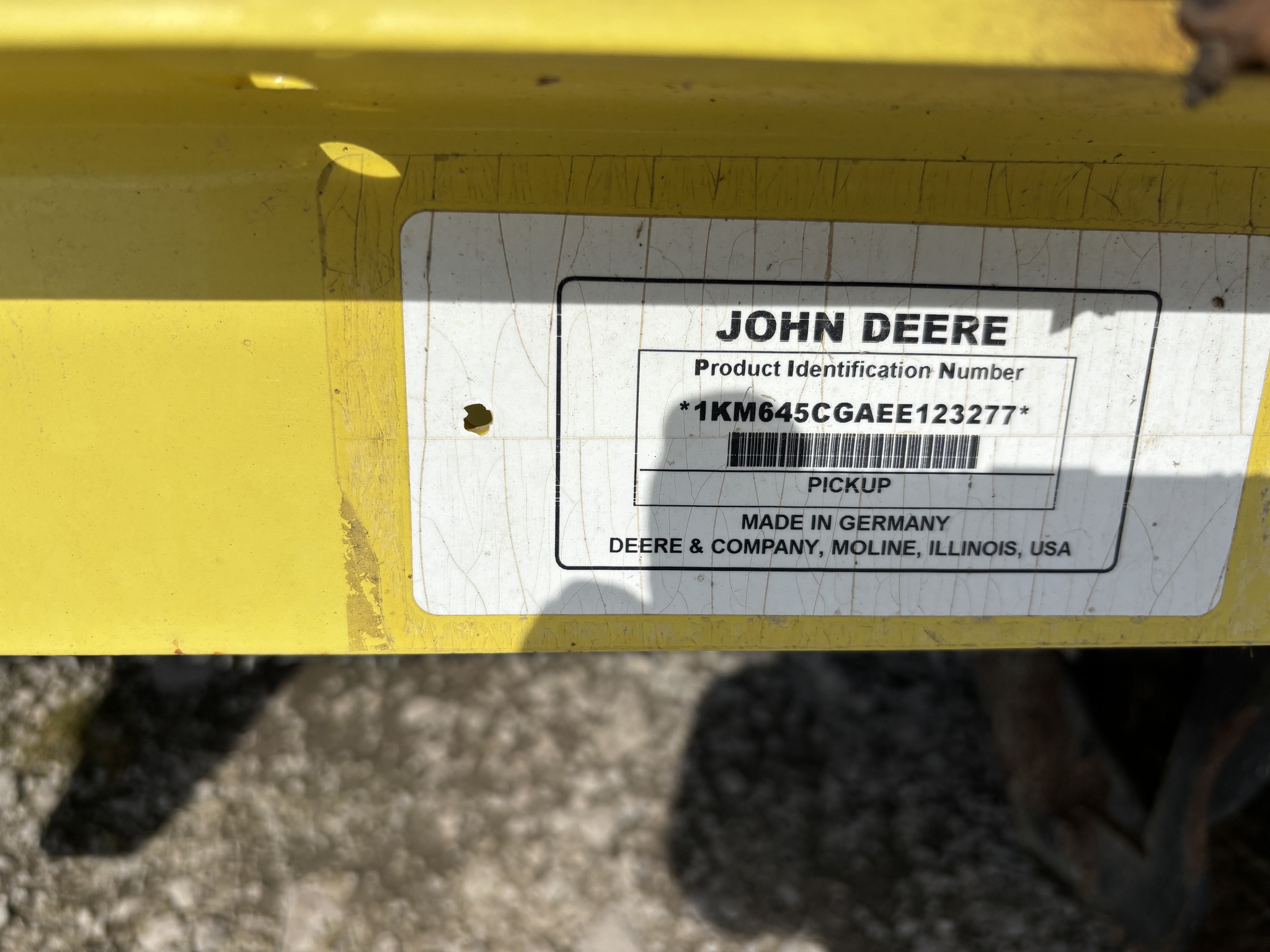 2014 John Deere 645C Image 5