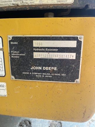 2019 John Deere 135G