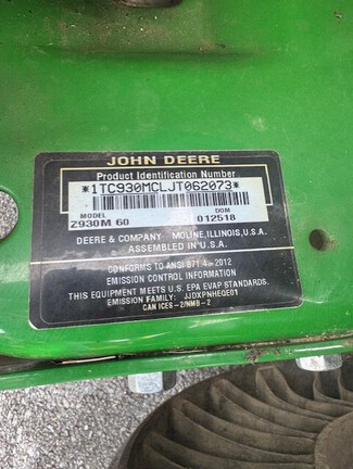 2018 John Deere Z930M