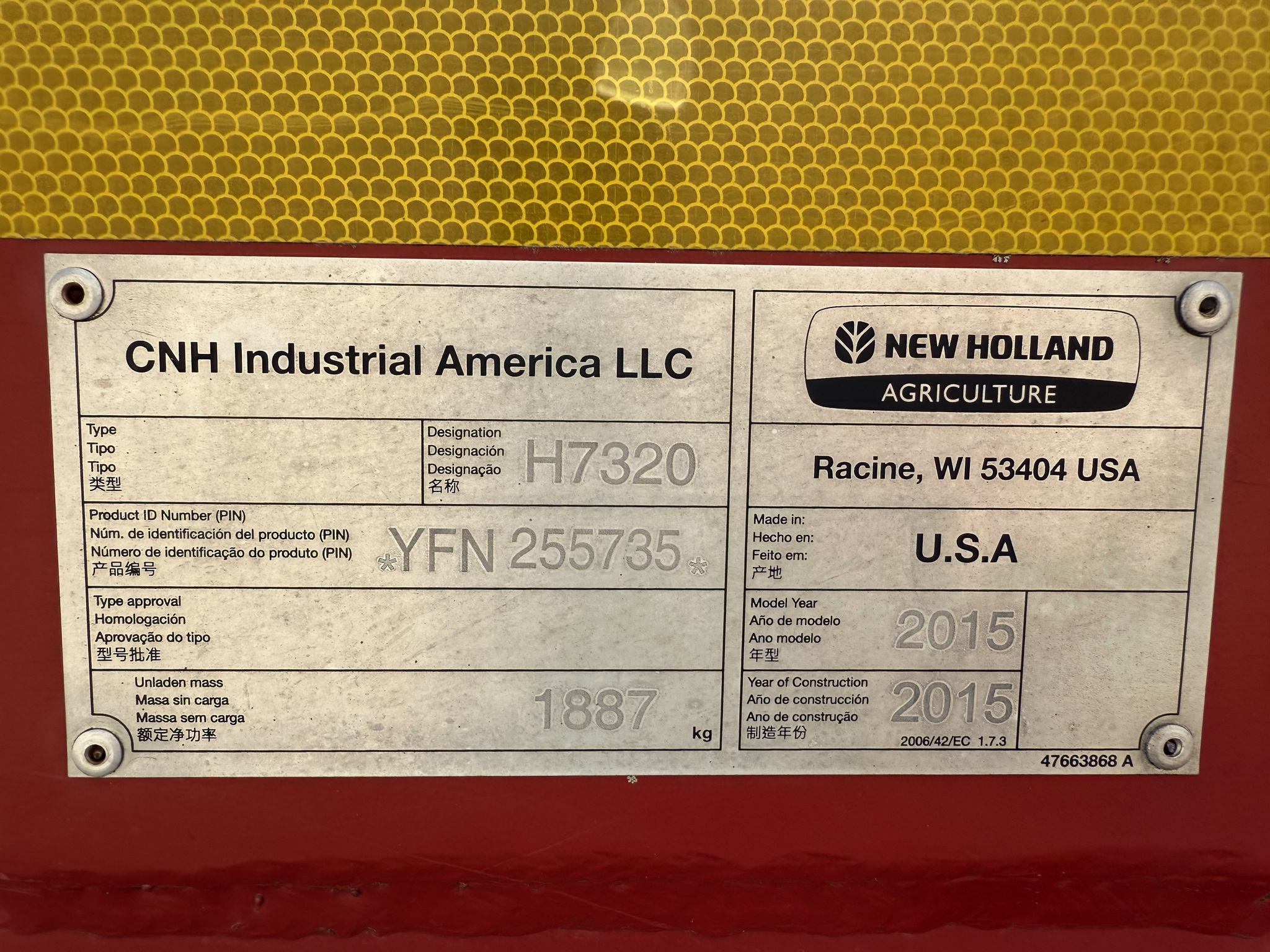  2015 New Holland H7320 at Heritage Tractor in Rogersville, MO