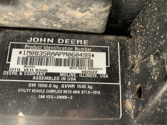 Photo of 2023 John Deere XUV 835R