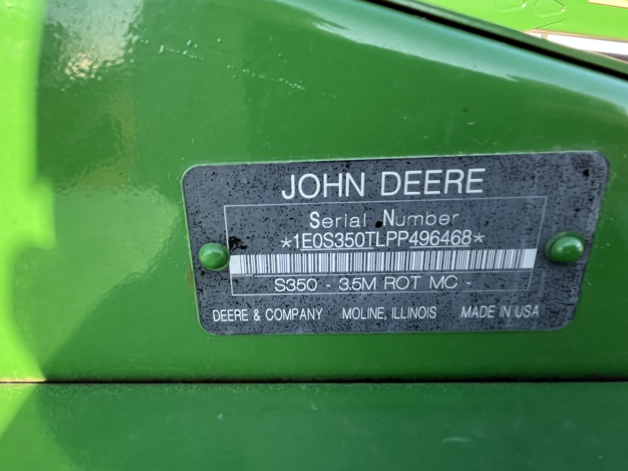  2023 John Deere S350 at Heritage Tractor in Rogersville, MO