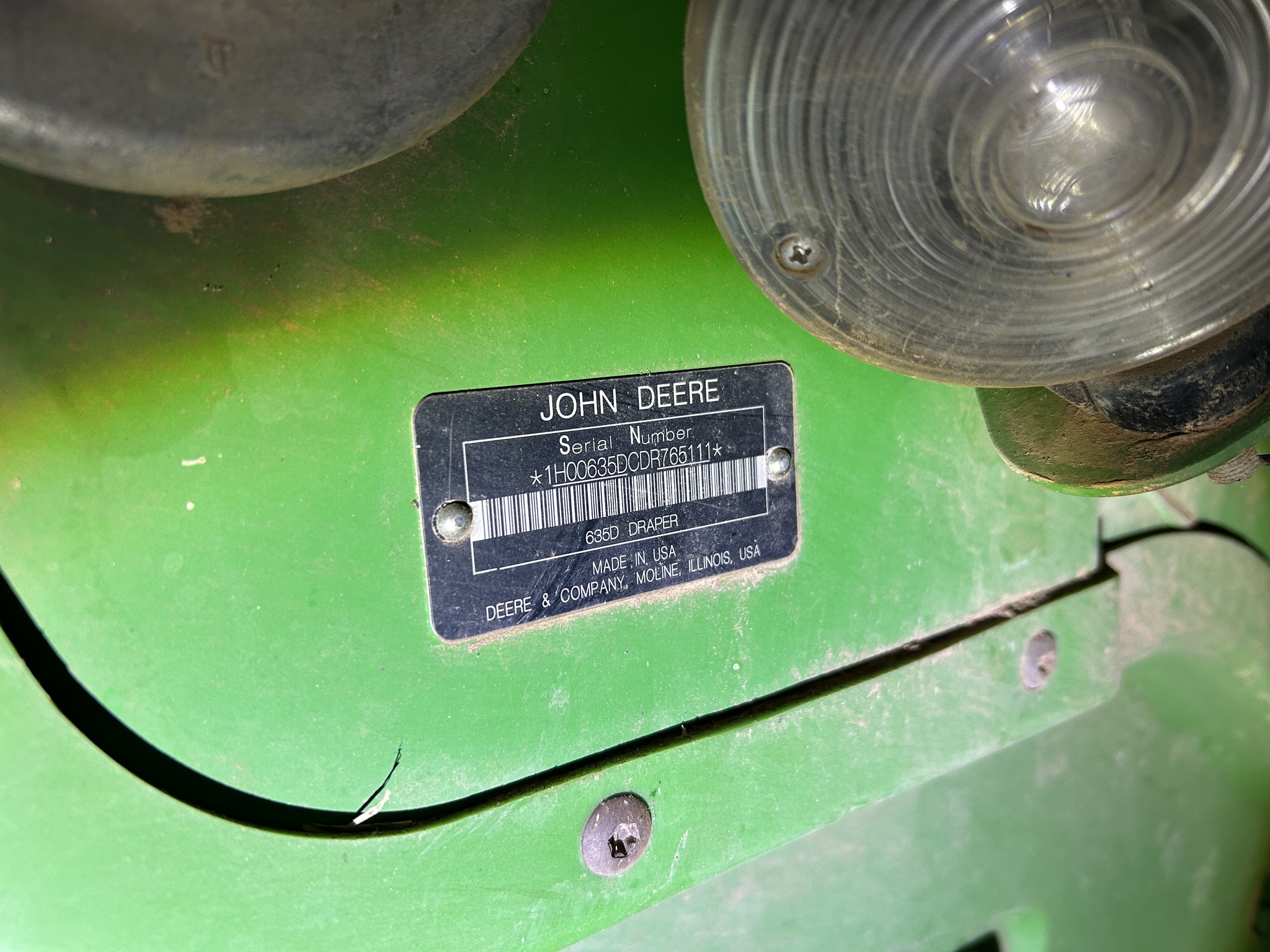 2013 John Deere 635D Image 2