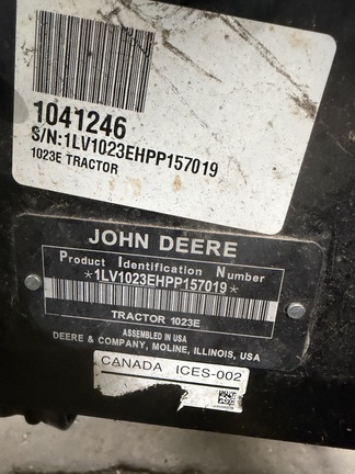2023 John Deere 1023E