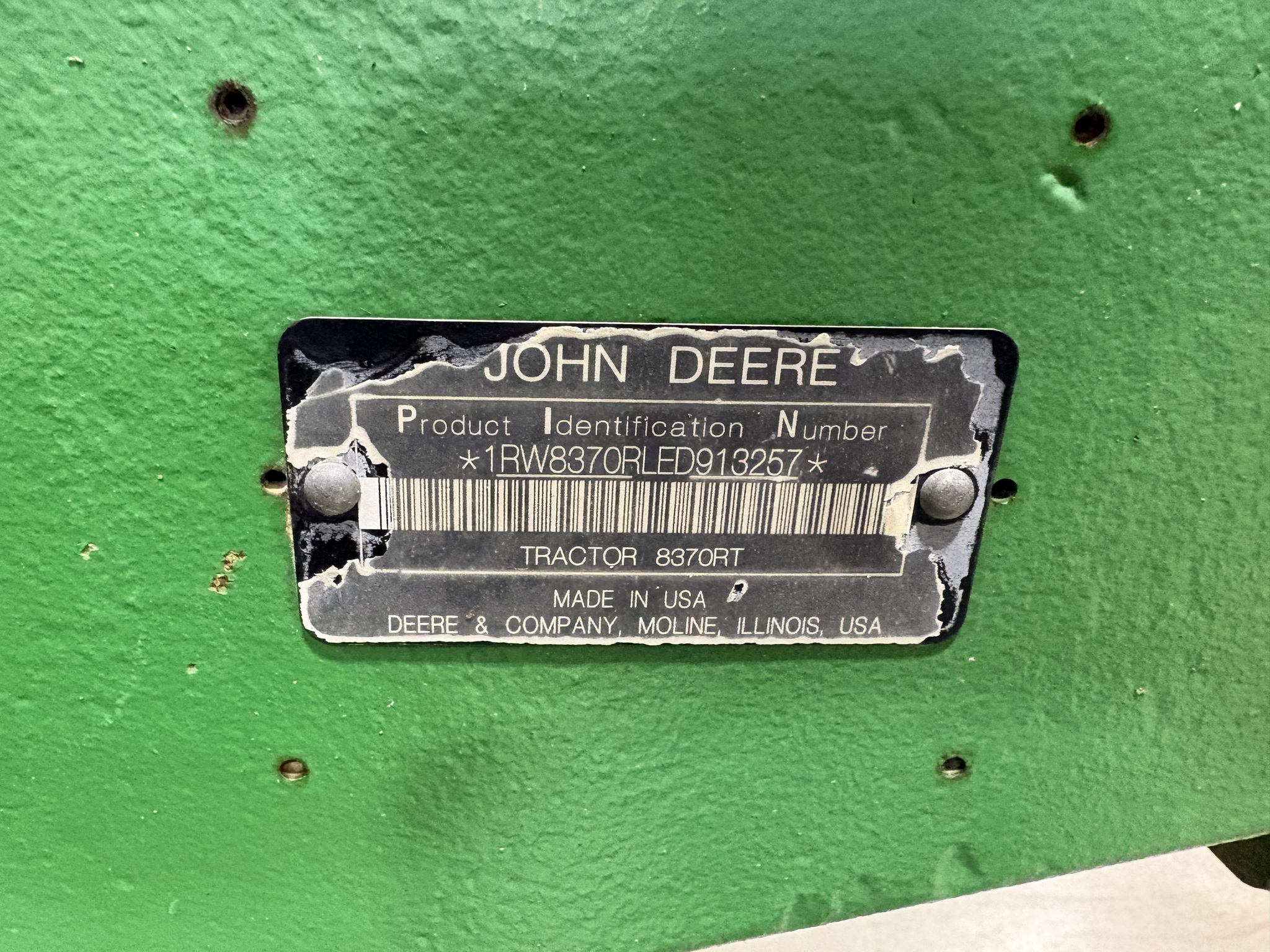 2014 John Deere 8370RT Image 2