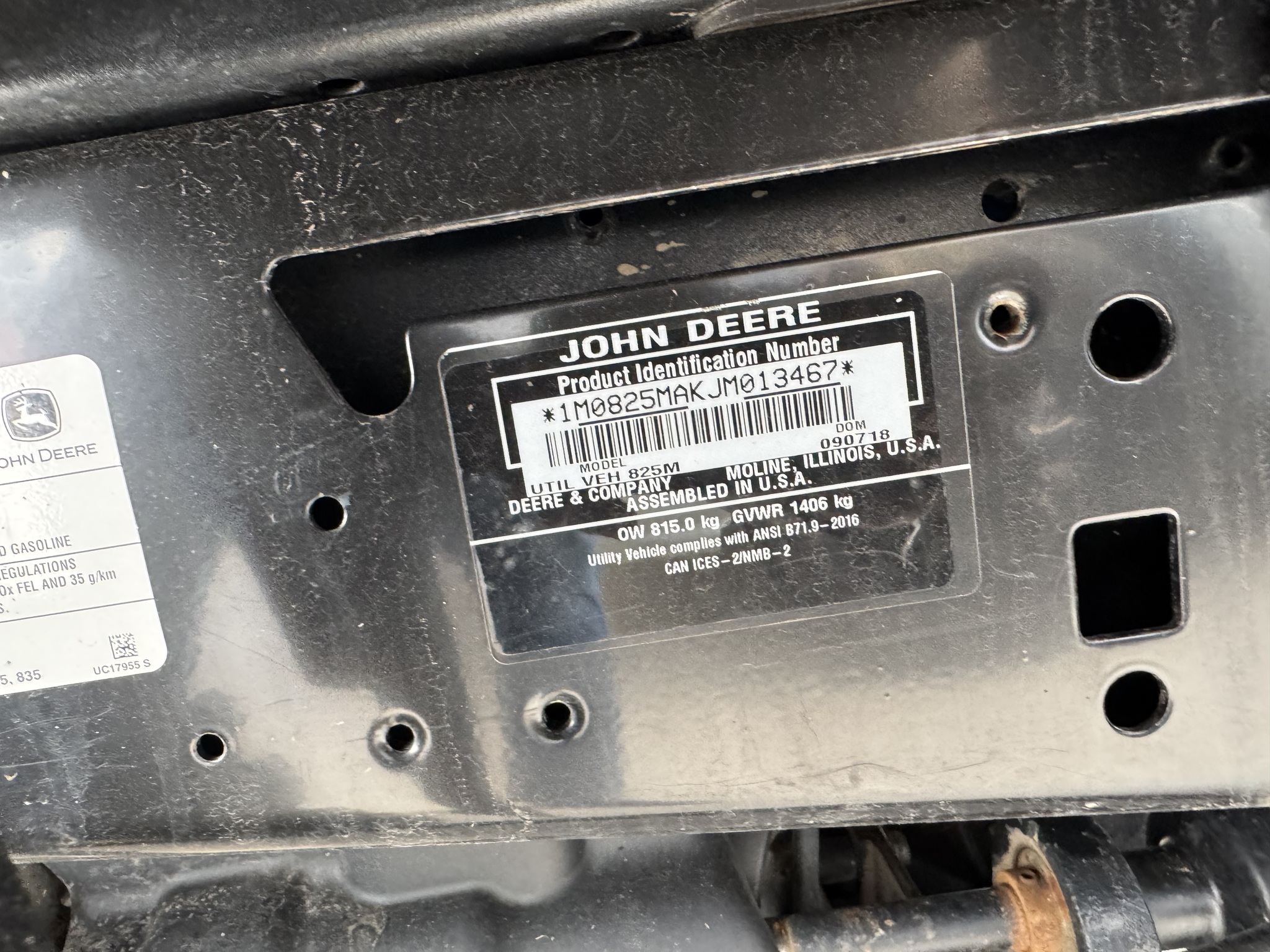 2018 John Deere XUV 825M Image 12