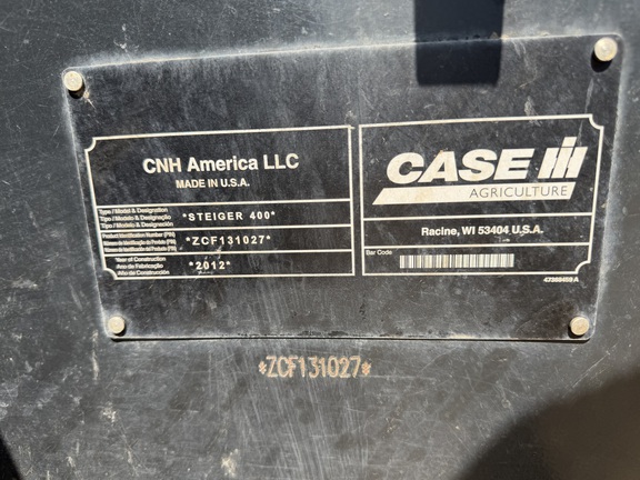 2012 Case IH Steiger 400 - Photo37