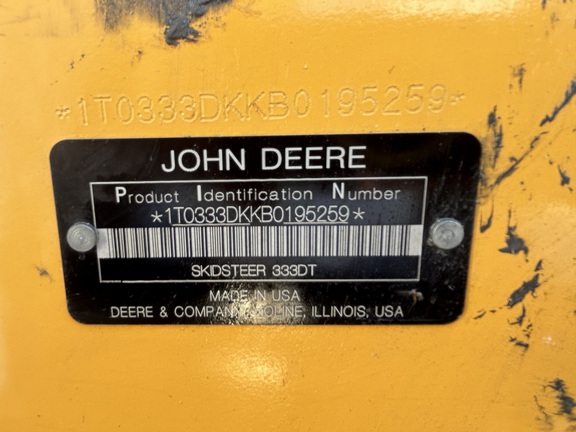 Used 2011 John Deere 333D Compact Track Loaders at Koenig Equipment in Oxford, OH - Photo8