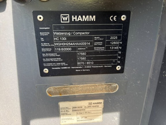 2025 Hamm HC130I