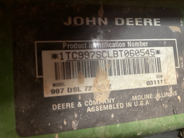 2011 John Deere 997 Image 5