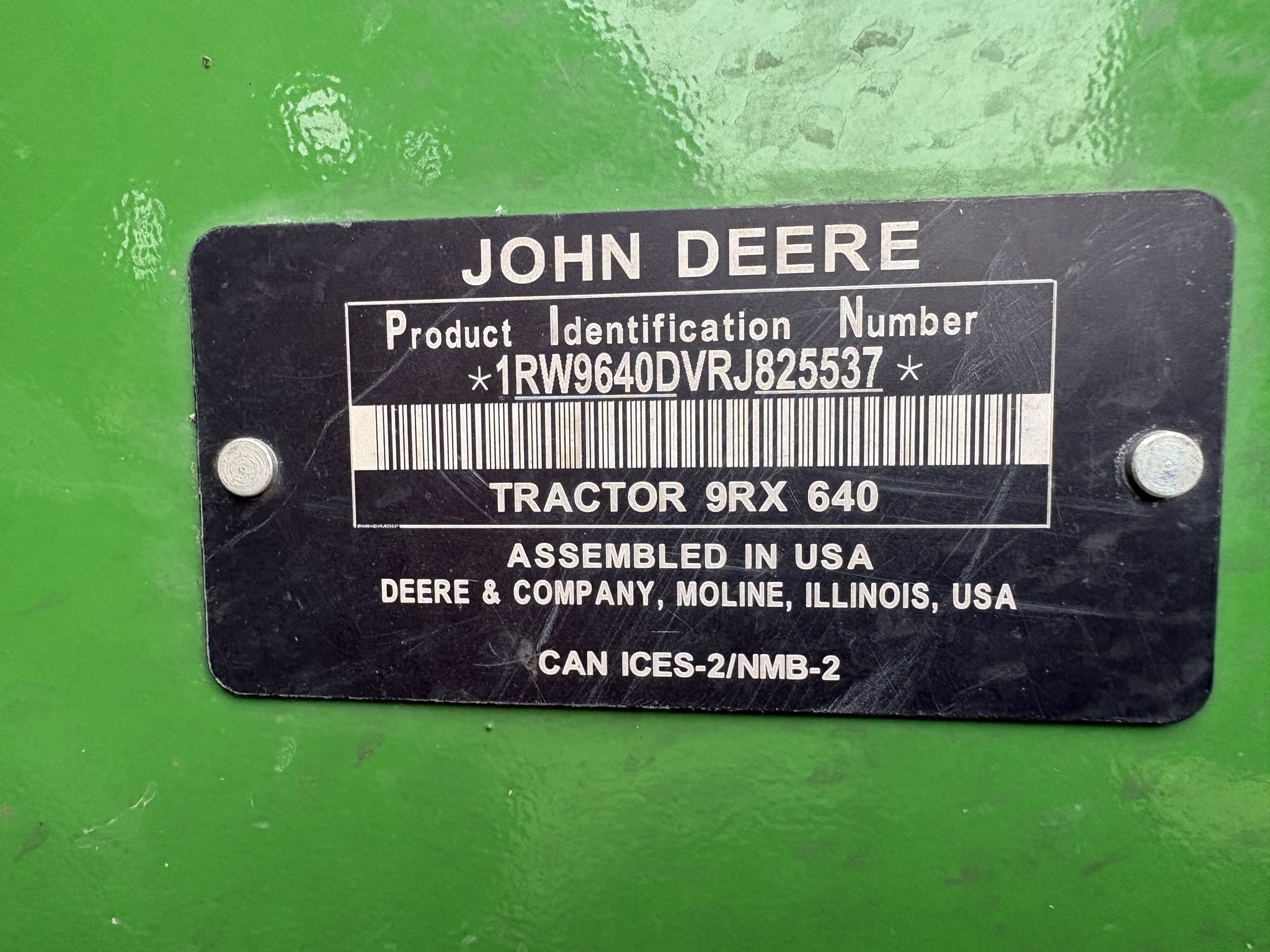  2024 John Deere 9RX 640 at Heritage Tractor in Carthage, IL