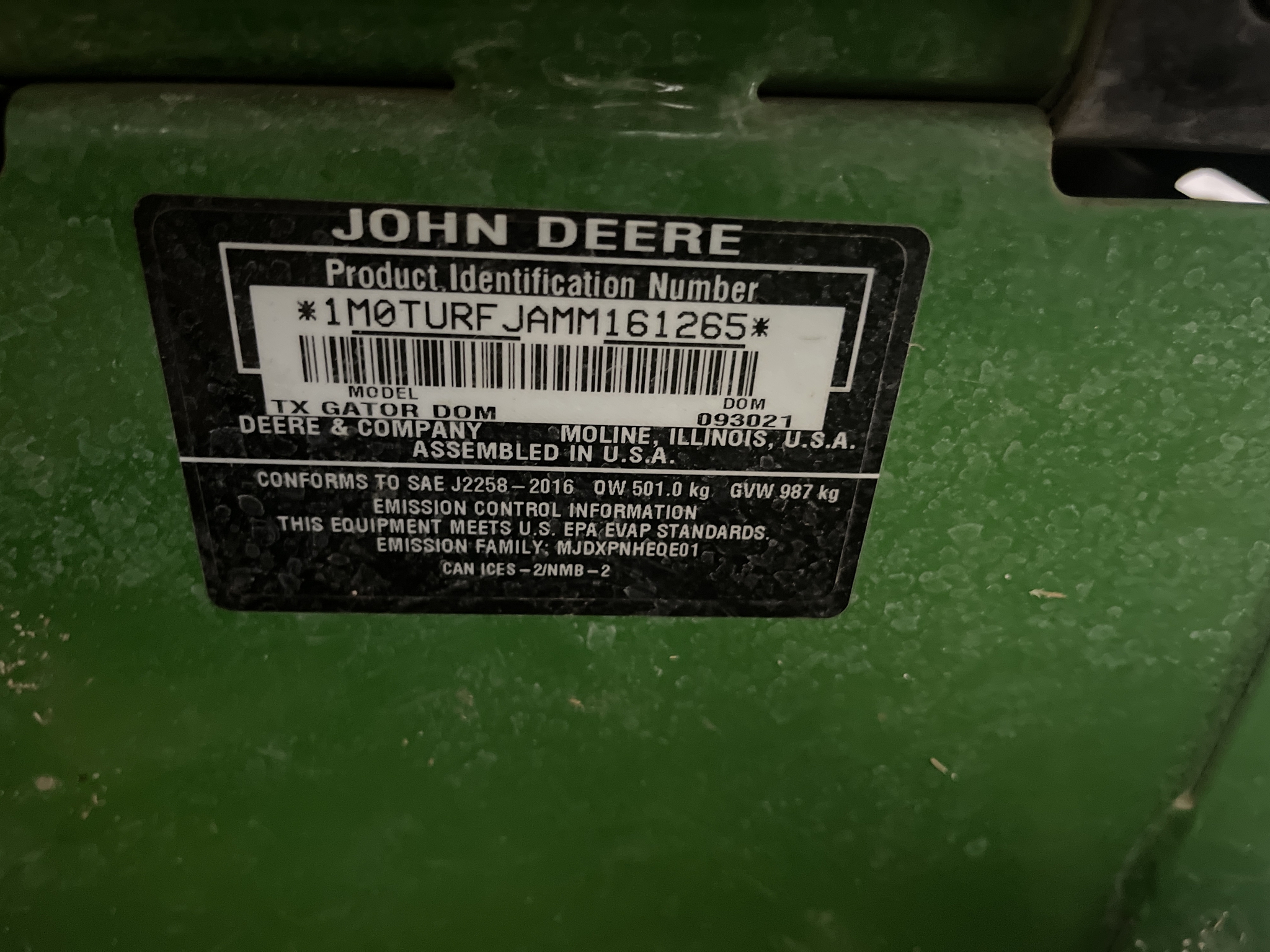 2021 John Deere Tx Turf Image 16