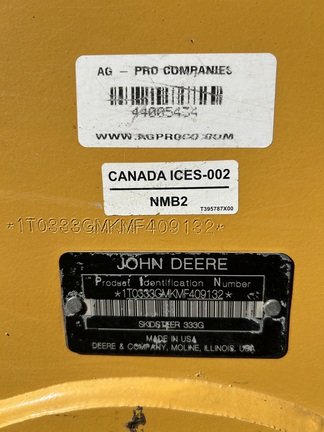 2021 John Deere 333G-7