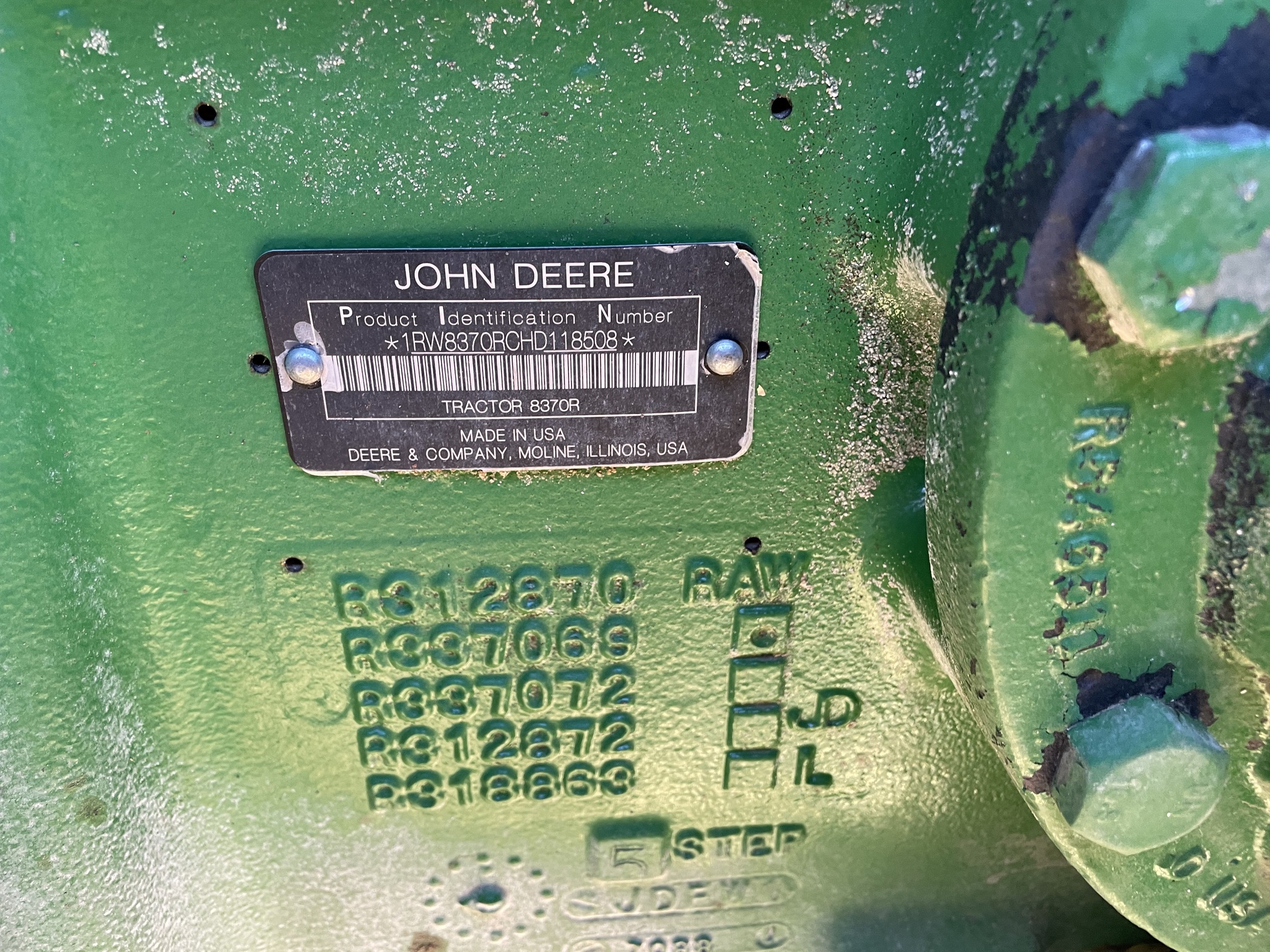 2017 John Deere 8370R Image 6