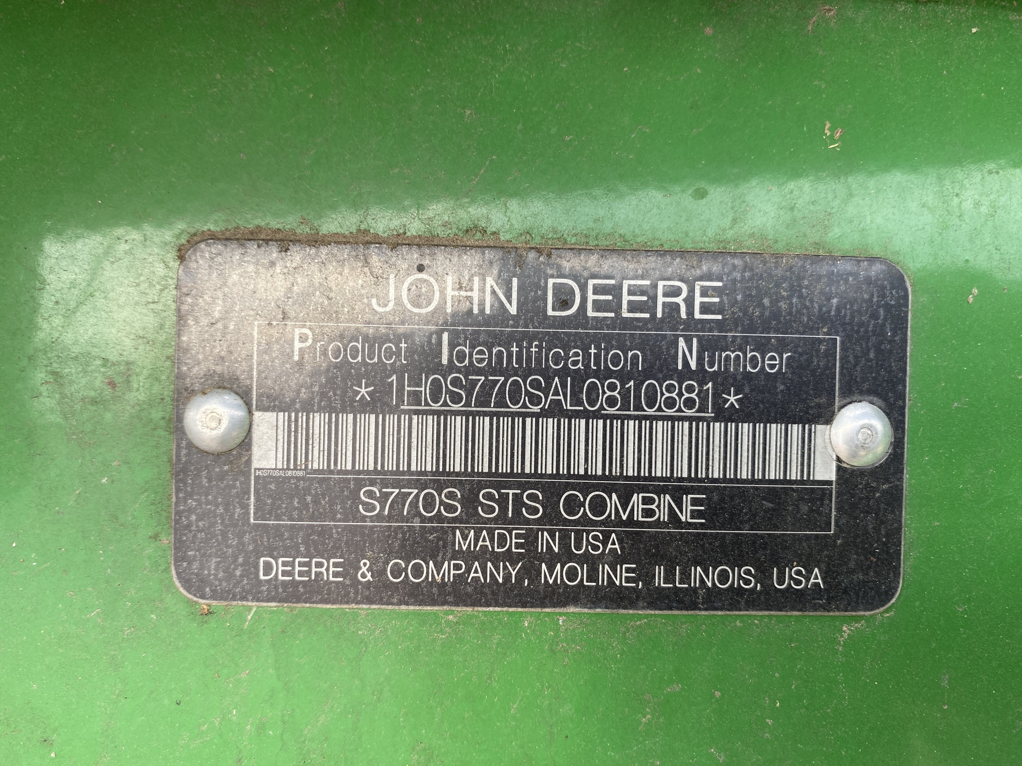 2020 John Deere S770 Image 12