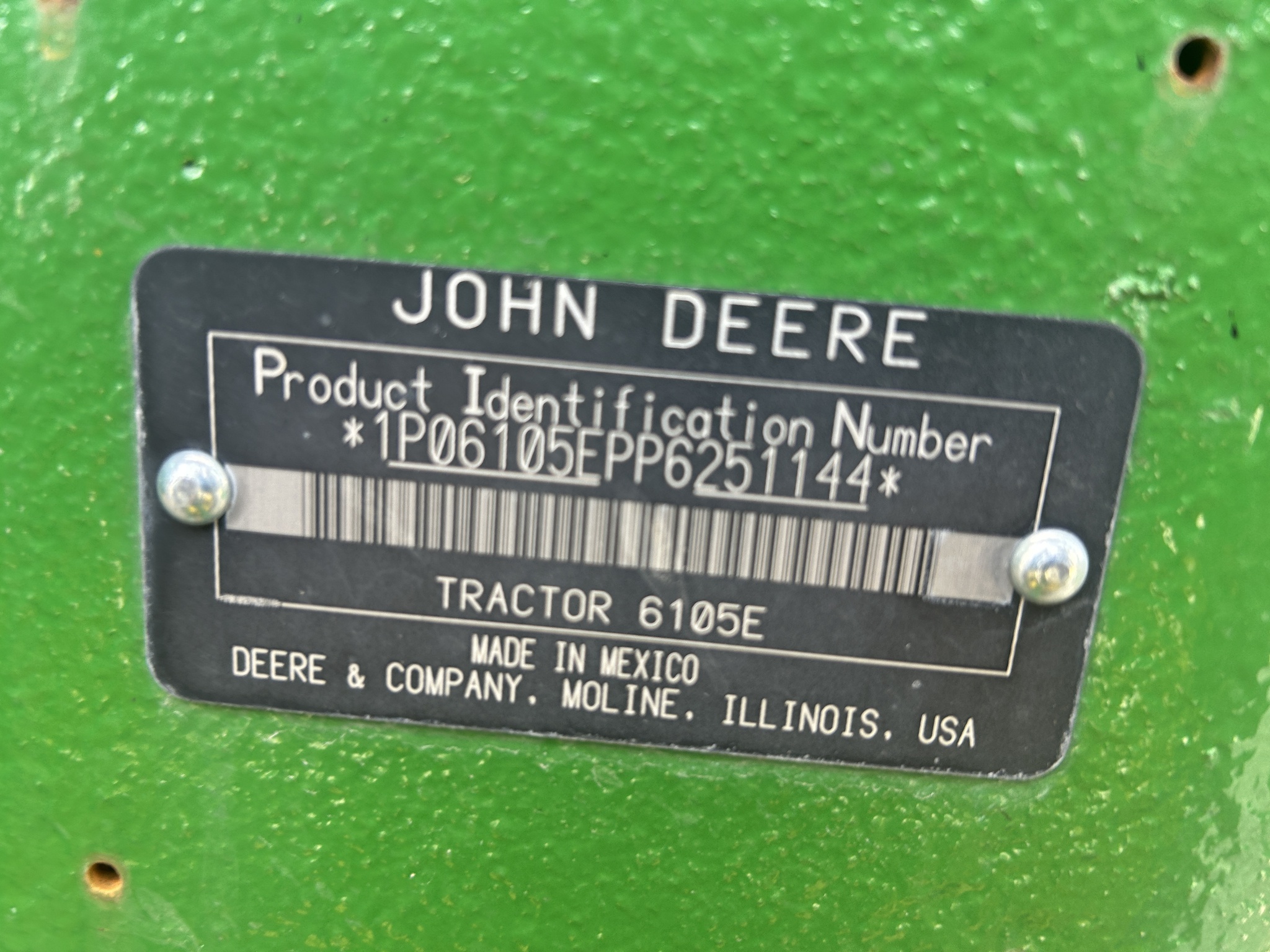  2023 John Deere 6105E at Heritage Tractor in Clinton, MO