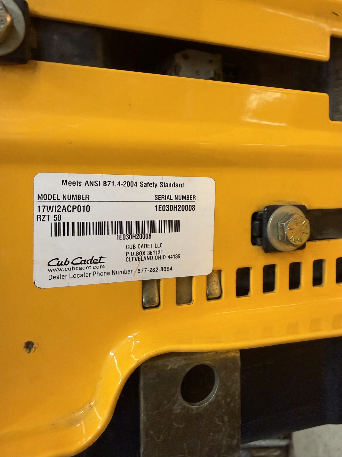 2011 Cub Cadet RZT 50 KW Image 4